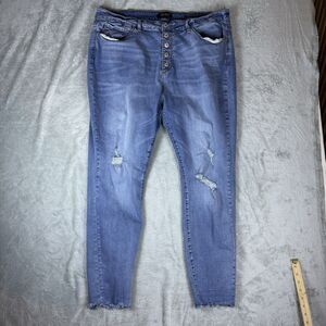 Judy Blue Skinny Fit Jeans Womens Plus Size 22W Blue Stretchy High Rise